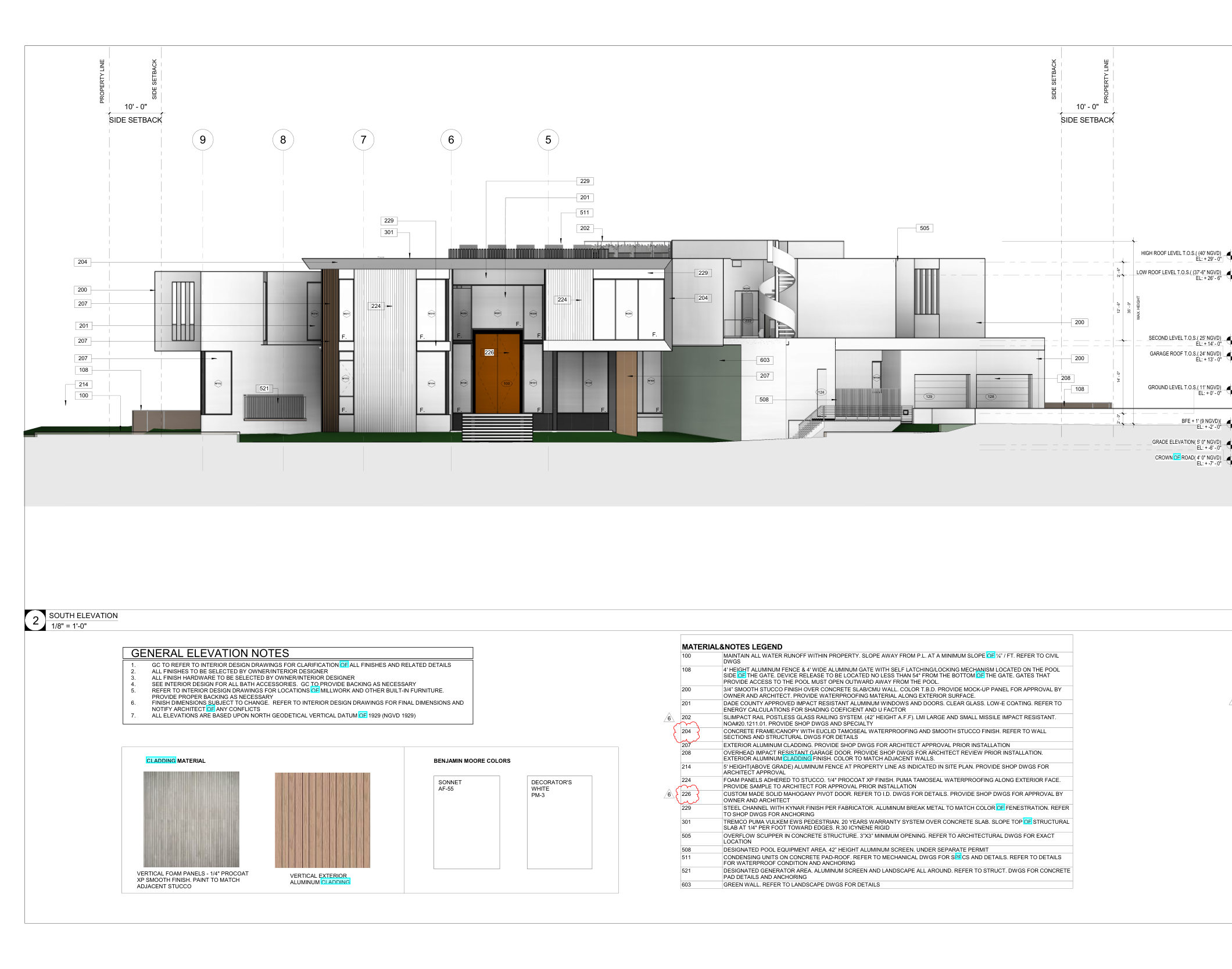 South elevation